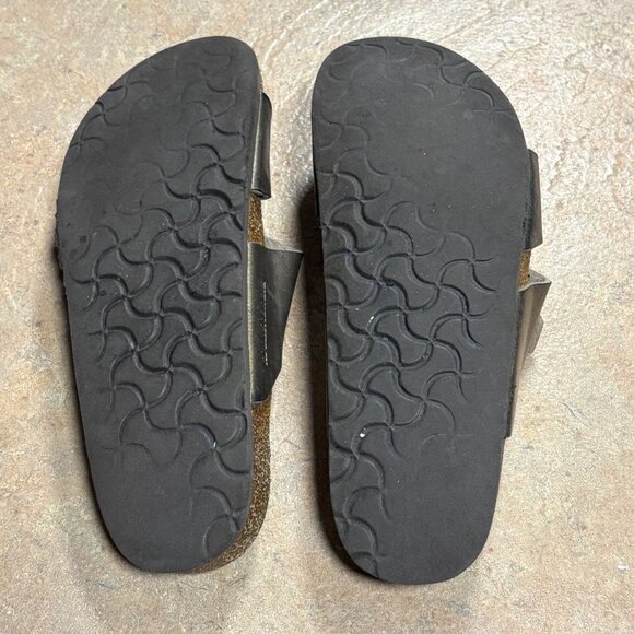 Birkenstock Sydney Slide Sandals Graceful Taupe Womens 39 US 8 Straps Cork - Picture 9 of 14